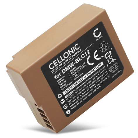 Batteria per Panasonic Lumix DC-FZ1000 II, DC-G90, DC-G91 DMW-BLC12 (1100mAh, 7.2V) di CELLONIC