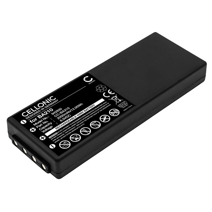 Batterie pour HBC Radiomatic Spectrum 1, 2, 3, Linus 4, 6, Micron 4, 6, Eco, FUB10AA - BA210 2000mAh de CELLONIC