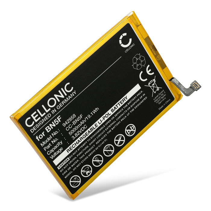 Battery for Xiaomi Redmi A1, A2, 9A, 23026RN54G, 23028RN4DG, BN5F - 5000mAh 3.82V  by CELLONIC