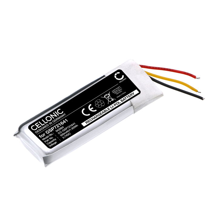 CELLONIC Batteria GSP721641 compatibile con JBL Live Pro 2 TWS, Tune Flex (Charging Case) 500mAh Ricambio per cuffie, headset, apparecchi acustico