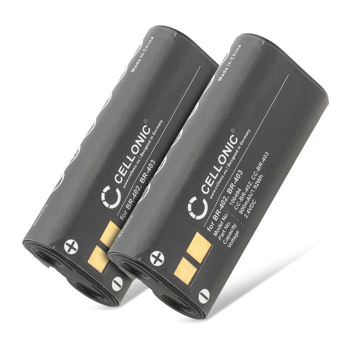 2x Olympus BR-403 Akku 800mAh Ersatzakku Batterie von Cellonic