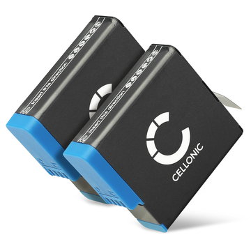 2x Battery for GoPro Hero 8 7 6, AHDBT-801 1200mAh from CELLONIC
