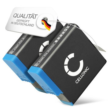 2x Akku für GoPro Hero 8 7 6, AHDBT-801 1200mAh von CELLONIC