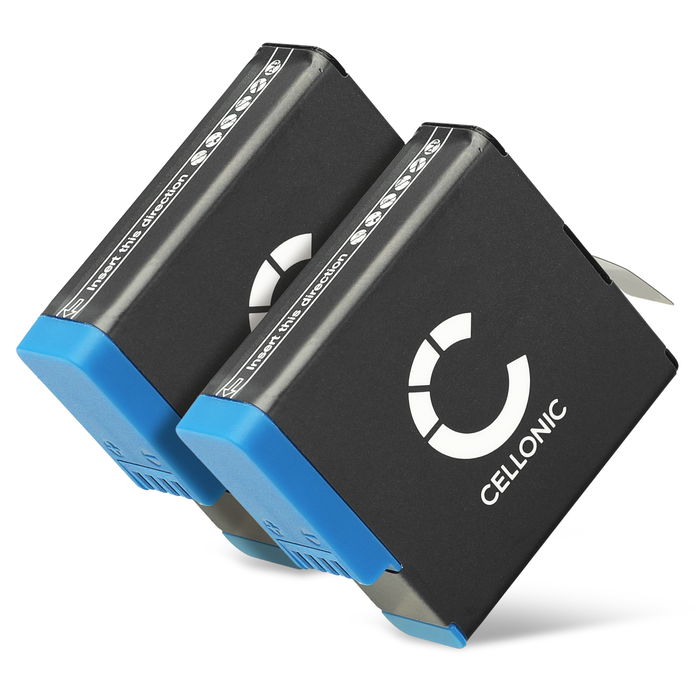 2x GoPro IS 16046 Akku 1200mAh Ersatzakku Batterie von Cellonic