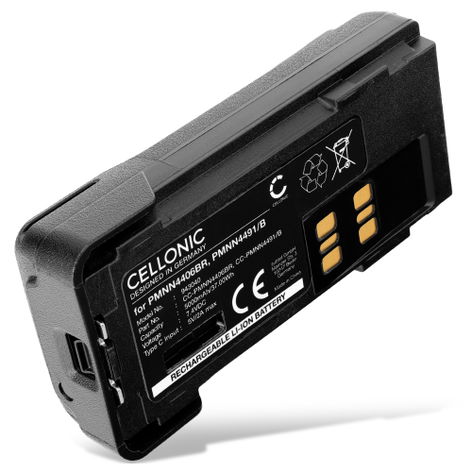 Batteria per Motorola DP4801E; DP4801; DP2400E; DP4800; DP4800E; DP2400 (5000mAh, 7.4V) di CELLONIC