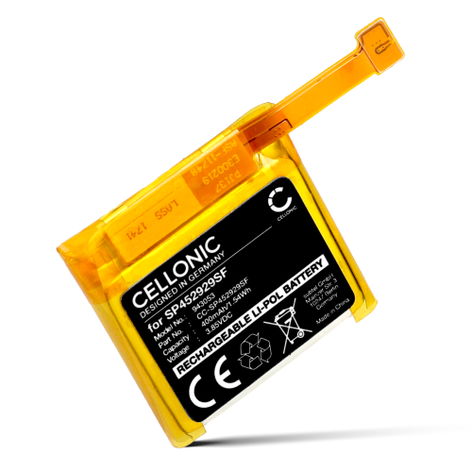 Batteria per smartwatch e fitness tracker TicWatch Pro 4G SP452929SF (400mAh, 3.85V) di CELLONIC