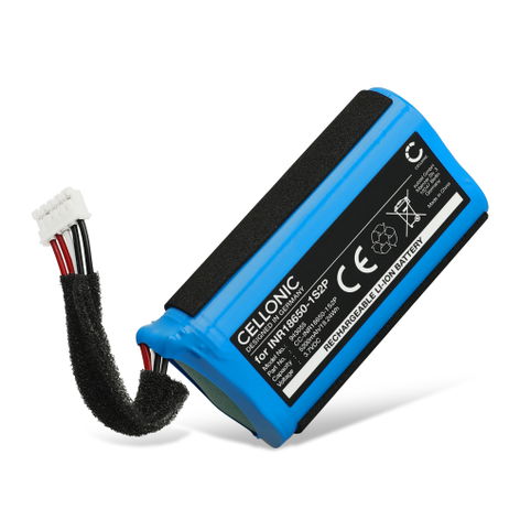 Batterie pour Enceintes Teufel ROCKSTER GO 2 GSP1029102A (5200mAh, 3.7V) de CELLONIC