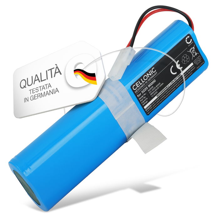 Batteria per ETA 360 Robot Vacuum S6, 5225 Raggio, 3225 Raggio Eco, 5225 90000 2600mAh di CELLONIC