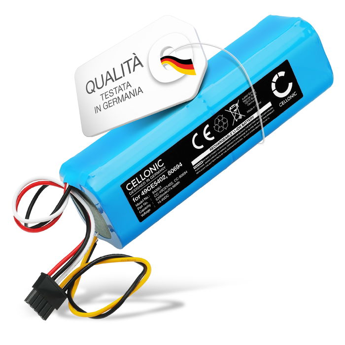 Batteria per Cecotec CONGA 4090, 6090, 4690, 7090, 5090, 5490, 4490 5200mAh di CELLONIC