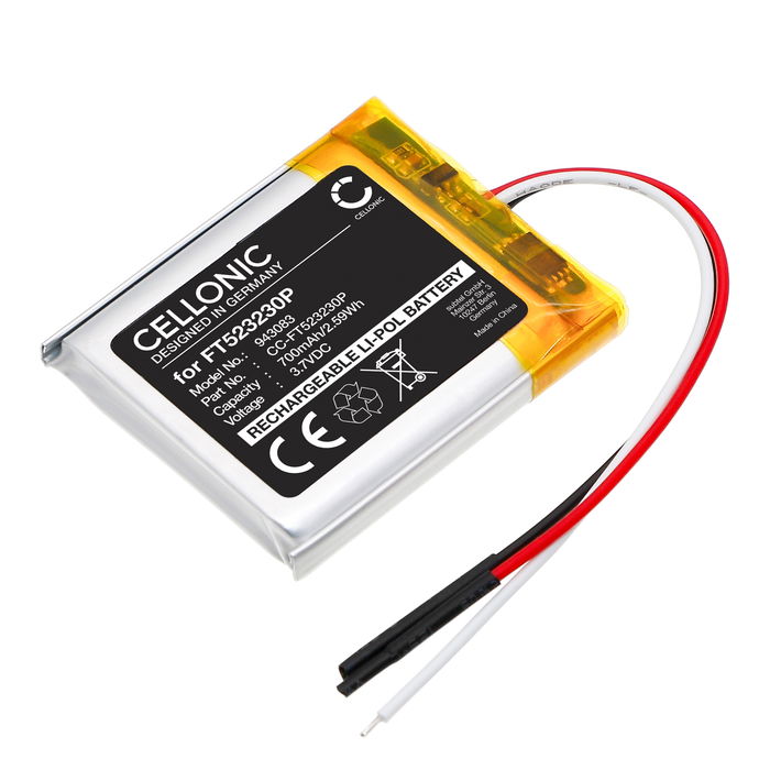 Poly Voyager Focus 2 Akku 700mAh Ersatzakku Batterie von Cellonic