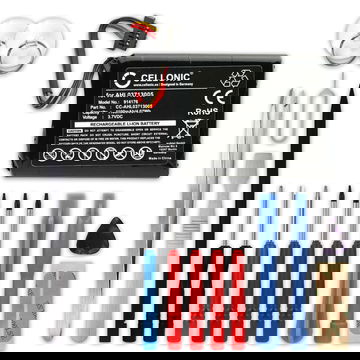 Batteria per TomTom Via Live 120, 125, 120 Live Western Europe, GO Live 820 Europe, XL Live, XL 340M Live, XL 340TM Live, 4EL0.001.01, VF3A 1100mAh + Set di strumenti 17pz, marca CELLONIC, ricambi di lunga durata per navigatori