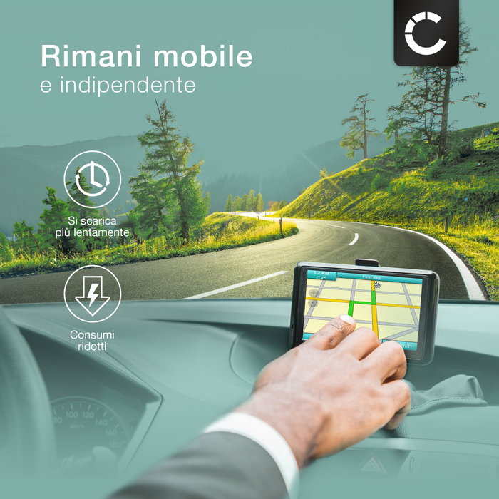 subtel, Batteria GPS Compatibile con Tomtom XXL IQ Routes™, XXL 540
