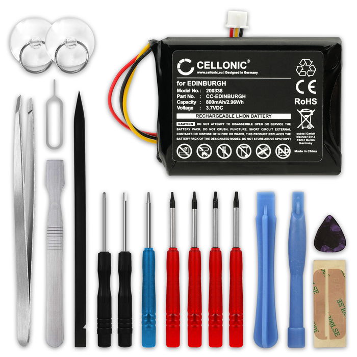 TomTom ICP553443AR Batterie + kit d'outils 17pcs 800mAh de subtel