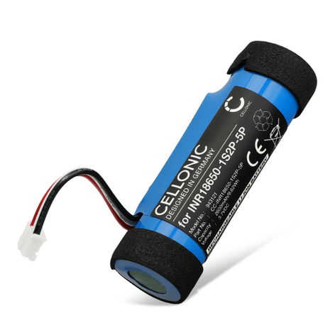 Batterie pour Enceintes Teufel BOOMSTER GO INR18650-1S2P-5P (2600mAh, 3.7V) de CELLONIC