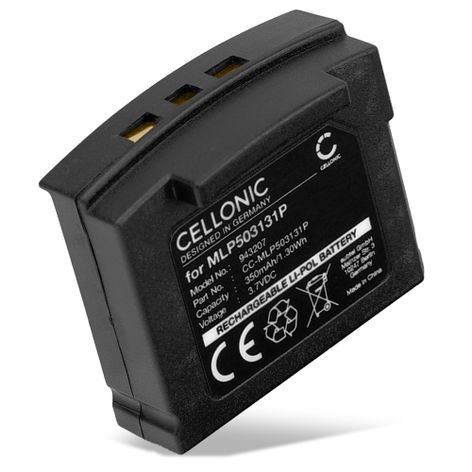 Akku für Sonumaxx 2.4 PR, TechniSat STEREOMAN ISI 2, STEREOMAN ISI 3, Unisar DH900 350mAh von CELLONIC