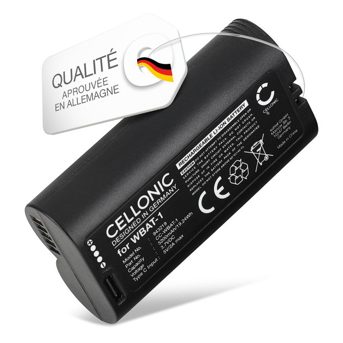 Batterie pour Wyze Battery Cam Pro 5200mAh de CELLONIC
