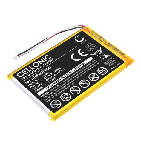 Batteria per HelloBaby HB6081; HB6256 AHB606090 (4000mAh, 3.7V) di CELLONIC