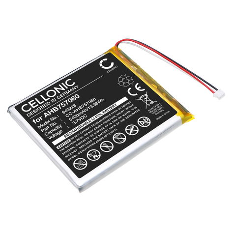 Batterie pour HelloBaby HB6588 AHB757080 (5400mAh, 3.7V) de CELLONIC