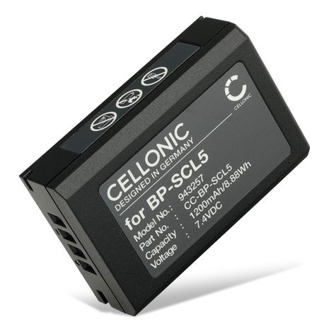 Batteria per Leica M10 Monochrom; M10-P; M10-R BP-SCL5 (1200mAh, 7.4V) di CELLONIC