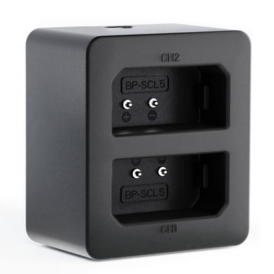 Chargeur double USB (LC-SCL5) pour Leica M10, M10-P, M10-R + 1m Câble USB de CELLONIC