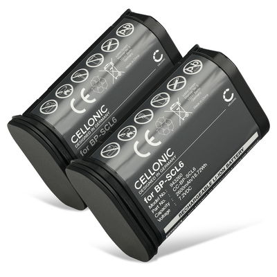 2x Batteria per Leica Q2, Q3 BP-SCL6 (2600mAh, 7.2V) marca CELLONIC