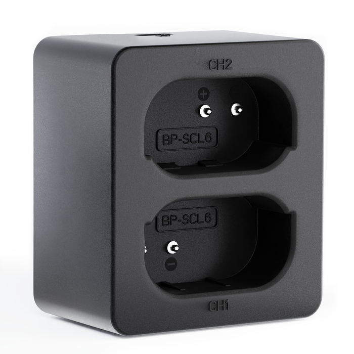 Chargeur double USB (LC-SCL6) pour Leica Q2, Q3, BP-SCL6 + 1m + Câble USB de CELLONIC