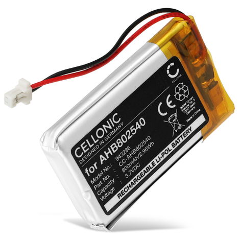 Batteria per Sena SF2; SF4 AHB802540 (800mAh, 3.7V) di CELLONIC