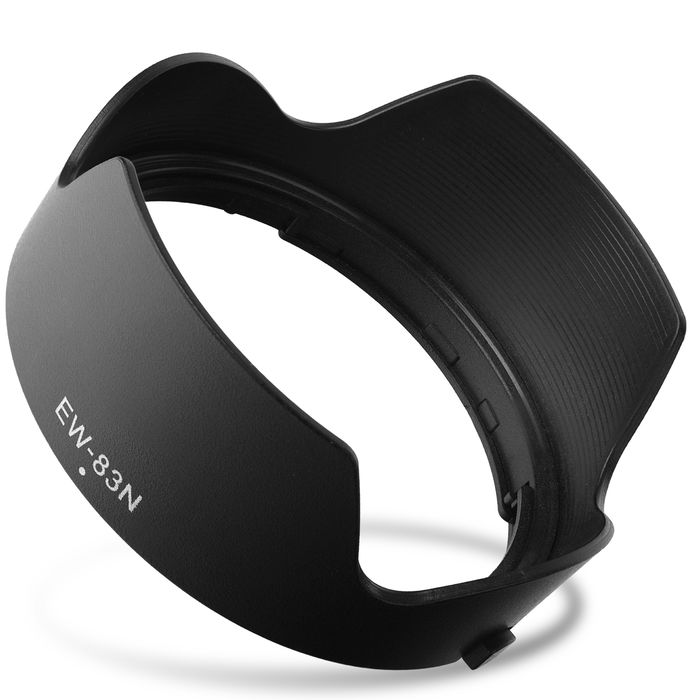 EW-83N Camera Lens Hood for Canon EF 24-105mm f/4L IS USM - Plastic Bayonet Flower / Tulip / Petal Lens Shade from CELLONIC