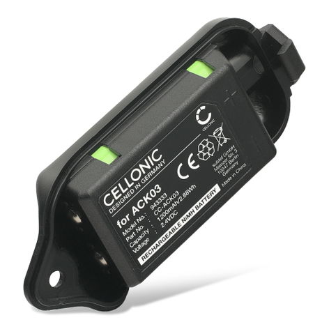 Batteria per 3M Peltor Lite‑Com ACK03 (1200mAh, 2.4V) di CELLONIC