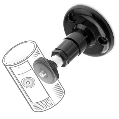 Support mural pour caméra avec filetage 1/4" pour Arlo, Ring, Blink, Eufy, Reolink, Wyze, Zumimall – fixation pour caméra de surveillance, intérieur et extérieur
