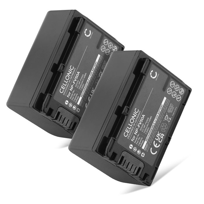 2x Sony HDR-CX625 Batterie 1030mAh de Cellonic
