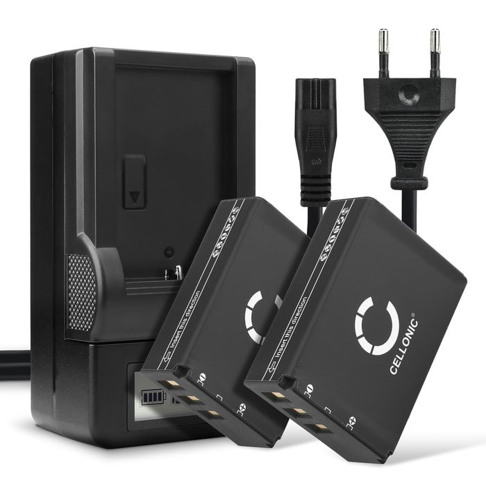 2x Batterie pour Fuji FinePix SL300 SL280 SL1000 S1 SL240 SL260 SL245 SL305 F305 NP-85 (1600mAh, 3.7V) + Chargeur de CELLONIC