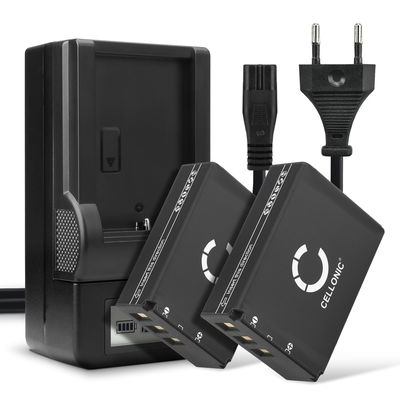 2x Batterie pour Fuji FinePix SL300 SL280 SL1000 S1 SL240 SL260 SL245 SL305 F305 NP-85 (1600mAh, 3.7V) + Chargeur de CELLONIC