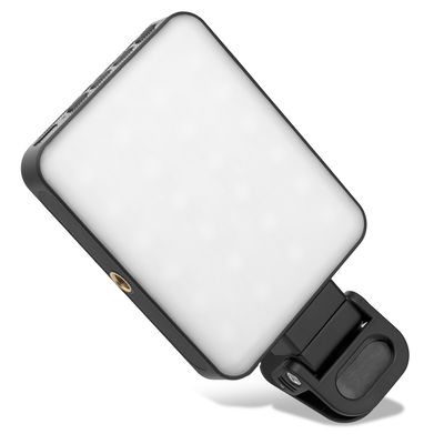 Lumière Selfie Vidéo RGB Magnétique – Mini LED Clip-On MagSafe, 3000K-6500K, Intensité Réglable 0-100%, Charge USB-C par CELLONIC