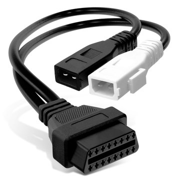 Câble adaptateur voiture OBD2 pour Audi VW Seat – Câble 30 cm adaptateur de diagnostic 2+2 broches (2x2) vers OBDII 16 broches de CELLONIC
