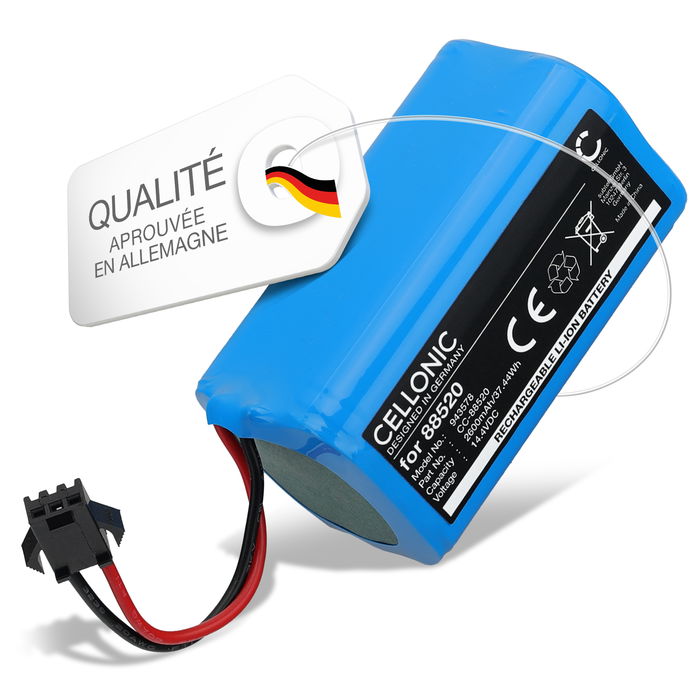 Batterie pour Cecotec Conga 7490 Ultimate Home X-Treme, 7490 Ultimate Home Genesis, 7490 Ultimate Genesis, 7490 Ultimate X-Treme 2600mAh de CELLONIC