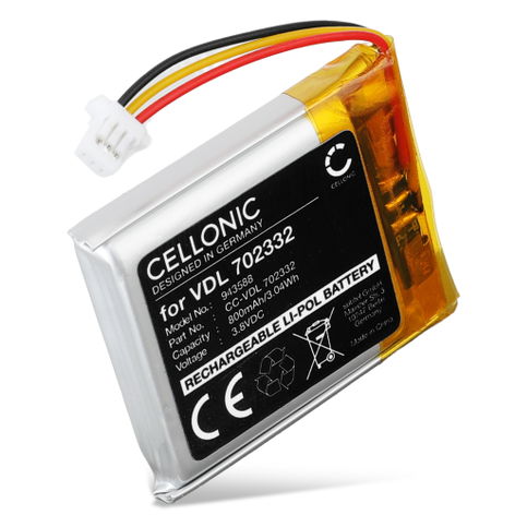 Batteria per JBL Tune 720BT, 760BT VDL 702332 (800mAh, 3.8V) di CELLONIC