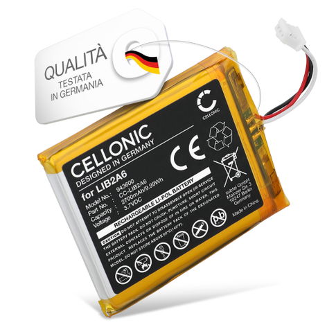 Batteria per Visonic B3G-220; BGS-220; Transmitter VLE-320 LIB2A6 (2700mAh, 3.6V) di CELLONIC