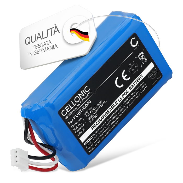 Batteria per Abus FUAA50000, FUAA50010, FUAA50100 FUAA50000, FUAA50010 (2400mAh, 3.0V) di CELLONIC
