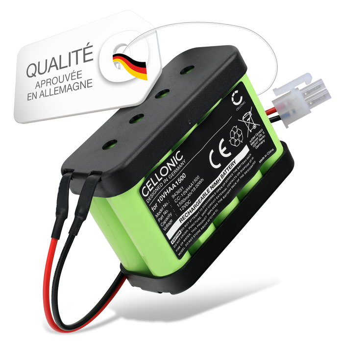 Batterie Besam Unislide II Sliding door, Sliding door, SL500 Besam Unislide, Besam SL500 (1500mAh, 12V) de CELLONIC