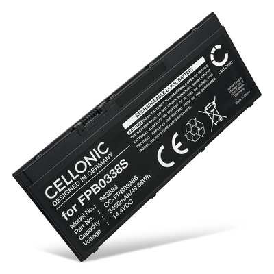Batterie pour Fujitsu LifeBook E5510, U749, E5411, T937, Lifebook U7410, E559, U7510, U748, E558, U758, T939, E548, U747, Fujitsu FPB0338S, CP721834-01, CP734928-01 14.4V 3450mAh de CELLONIC