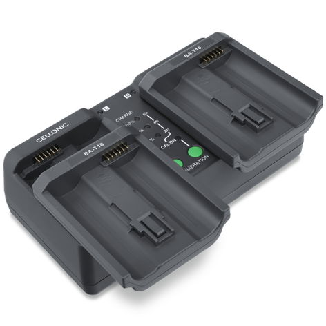 Caricabatterie doppio USB per batterie EN-EL4, EN-EL4a Nikon D3; D3s; F6; D2X; D3X; D2Hs; D2H; D2Xs + Cavo USB di CELLONIC