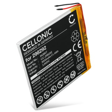 Batterie Archos 70 Oxygen, AC70OX, AC70OXV2, Archos 298292, GPC298292 298292 (3000mAh, 3.7V) de CELLONIC