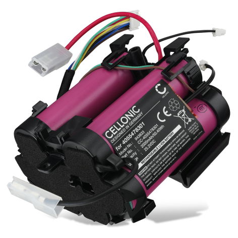 Batterie pour Aspirateurs AEG PQ91ANIMA; QX 9 1 ANIM, ULT; AEG QX 9 1 50 IB 4055478301 (2000mAh, 25.2V) de CELLONIC