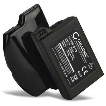 PSP-S110 Battery for Sony PSP-3004 PSP-3000 PSP Brite PSP Slim PSP Lite PSP-2004 PSP-2000 Playstation Console PSPS110 Battery Replacement - 1800mAh Extra Large Capacity + Extra Cover