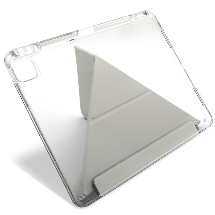 CELLONIC Custodia iPad Trifold con Porta Penna, per iPad Air 13/Pro 12.9, Grigio