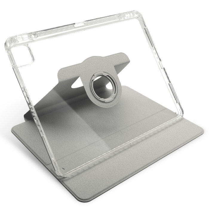 CELLONIC Coque iPad Rotative 360 avec Rabat, pour iPad Air 13/Pro 12.9, Gris