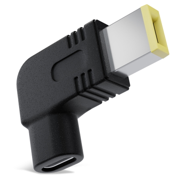 Adaptateur Chargeur USB-C vers DC 11 x 4,5 mm, Lenovo Square Tip, pour PC portable ThinkPad et IdeaPad